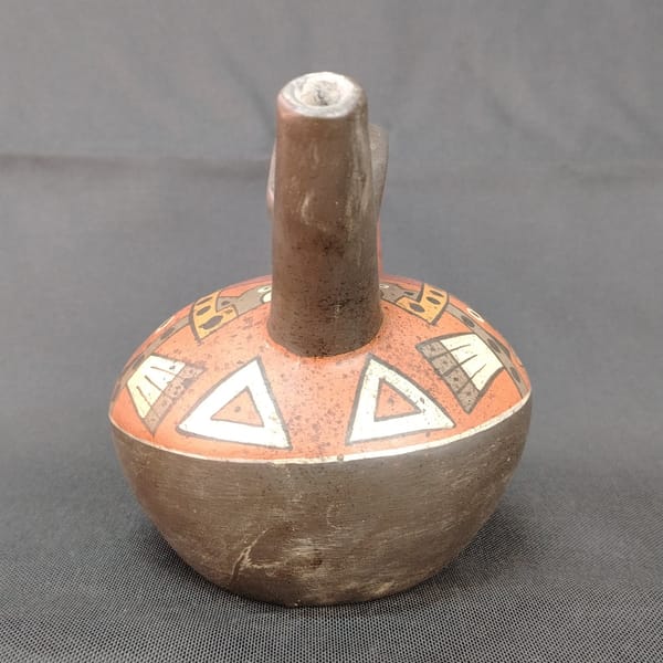 Pre Columbian Nazca Ceramics Ritual Bottle Andean Artifact Collectible - Image 7