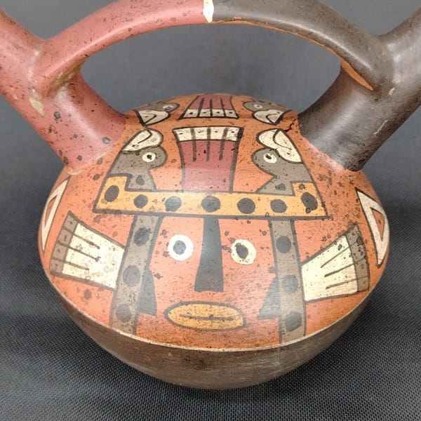 Pre Columbian Nazca Ceramics Ritual Bottle Andean Artifact Collectible - Image 13